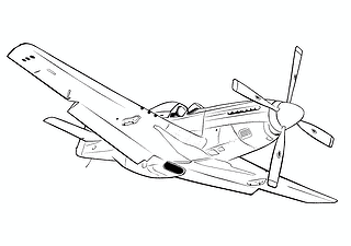Airplane P-51 Mustang (USA)