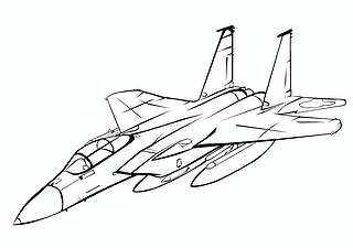 Airplane McDonnell Douglas F-15 Eagle (USA)