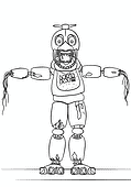 FNAF: Chica with Her Arms Torn Off