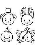FNAF: Animatronics in Smiley Faces