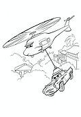 Helicopter from the Cartoon Cars