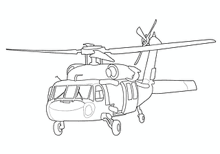 Helicopter UH-60 Black Hawk (USA)