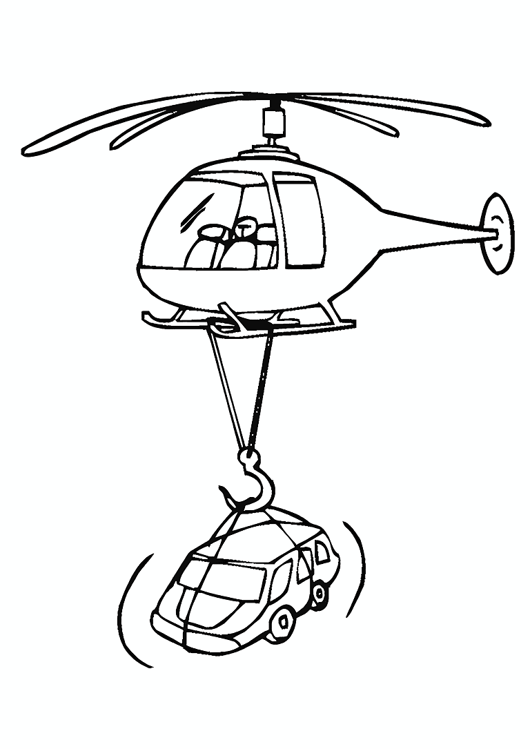 Helicopters Coloring Pages (Free PDF Printables)