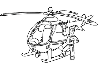 Helicopter and Pilot