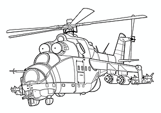 Helicopter Mi-24D Hind-D (USSR)
