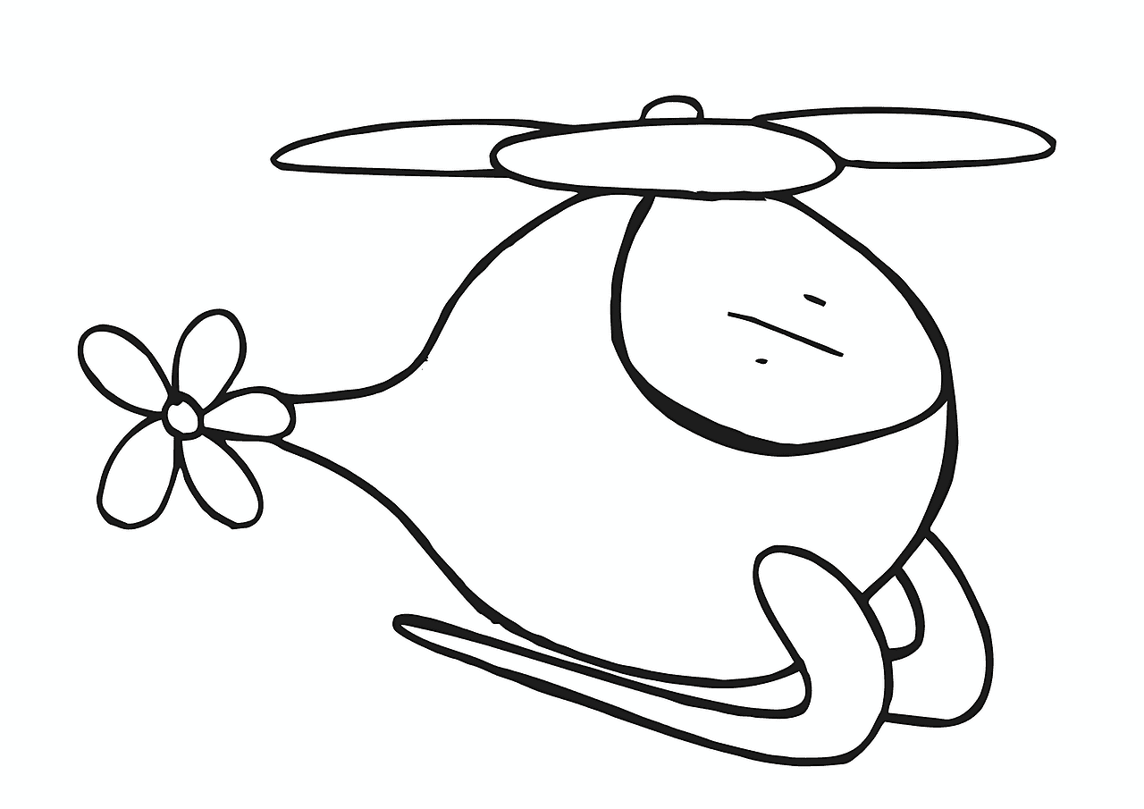Helicopters Coloring Pages (Free PDF Printables)