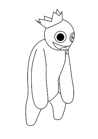 Rainbow Friends: Tired Blue
