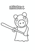 Piggy (Roblox): with a Baton