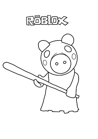 Piggy (Roblox): with a Baton