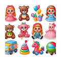 Toys and Dolls Coloring Pages