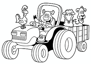 Tractor – Friendly Animals