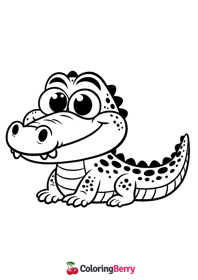 Alligator Coloring Page