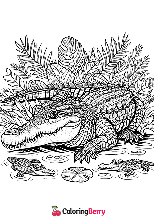 Detailed Crocodile