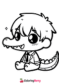 Kawaii Crocodile