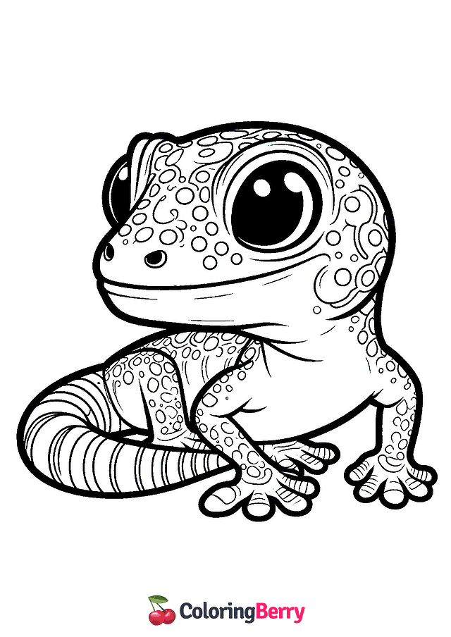 Lizard Coloring Page