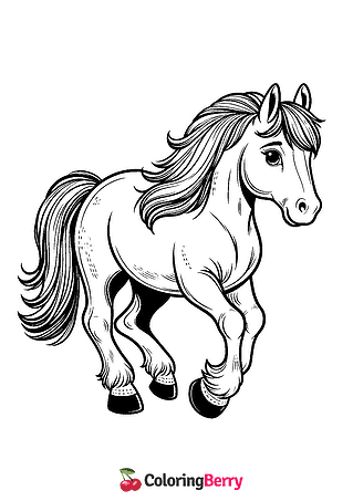American Quarter Horse Coloring Page