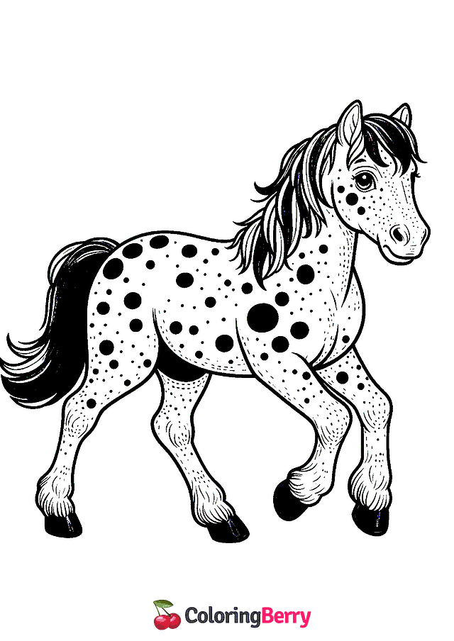 Appaloosa Coloring Page