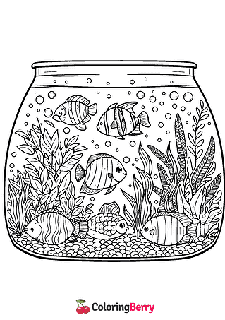 Aquarium Coloring Page