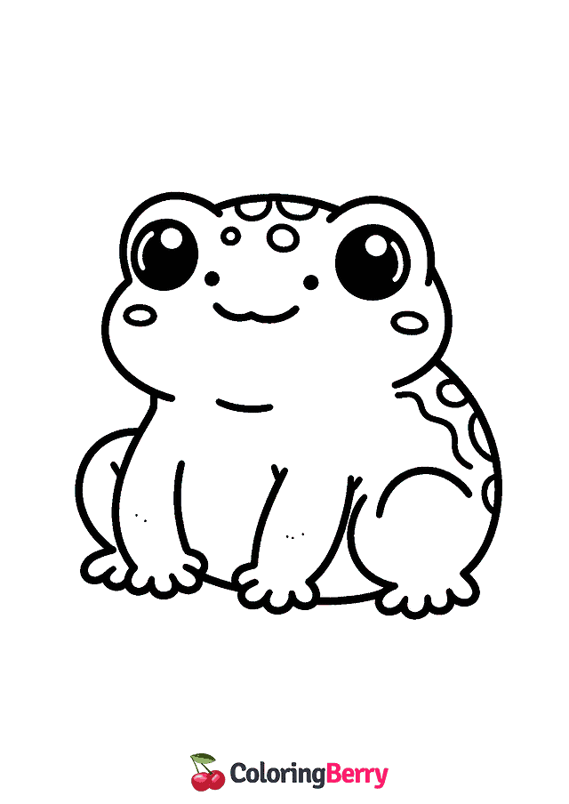 Baby Toad Coloring Page