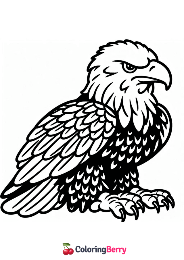 Bald Eagle Coloring Page