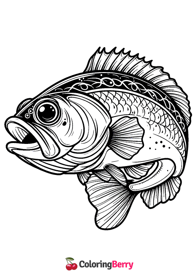 Bass Coloring Page