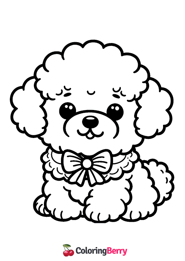 Bichon Coloring Page