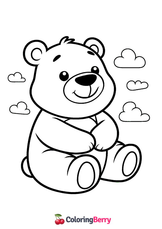 Big Bear Coloring Page