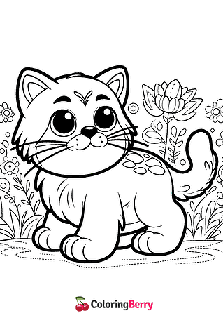 Big Cat Coloring Page