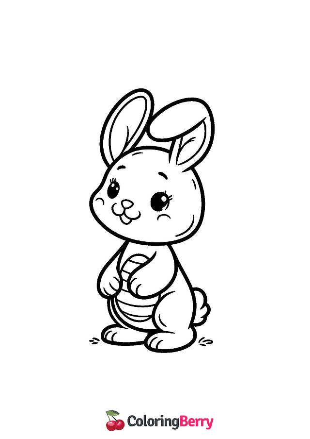 Bunny Coloring Page