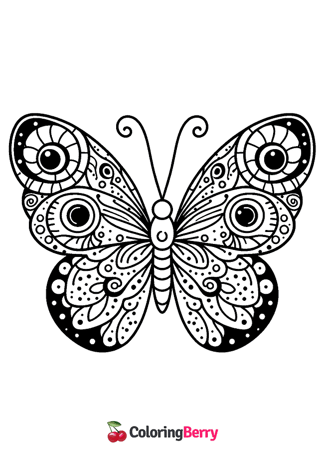 Butterfly Coloring Page