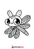 Cartoon Dragonfly