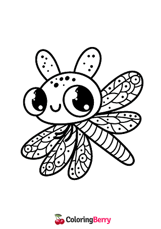 Cartoon Dragonfly