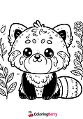 Cartoon Red Panda