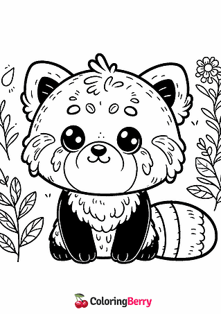 Cartoon Red Panda