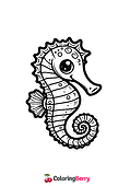Cartoon Seahorse