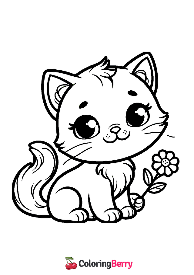 Cat Coloring Page