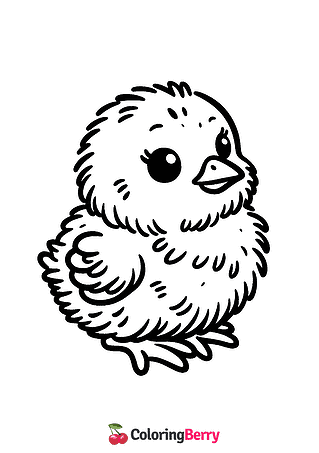 Chick Coloring Page