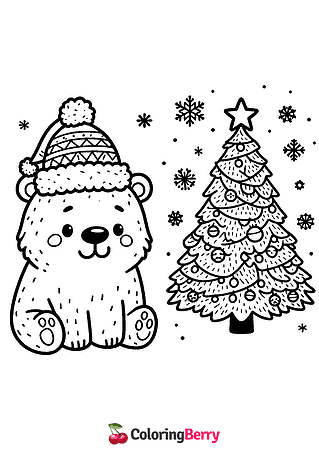 Christmas Polar Bear