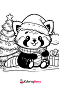 Christmas Red Panda