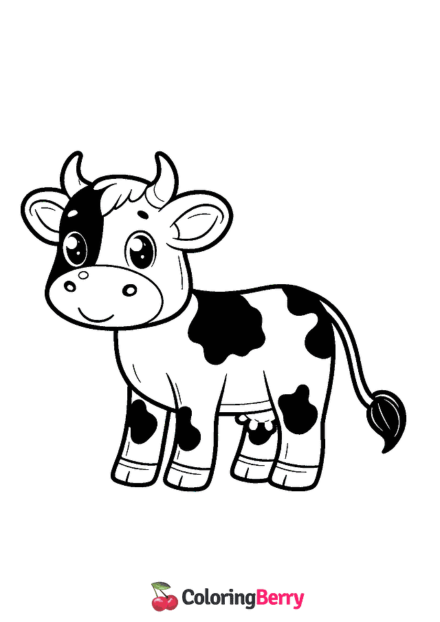 Cow Coloring Page