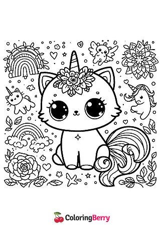 Cute Kitty Unicorn