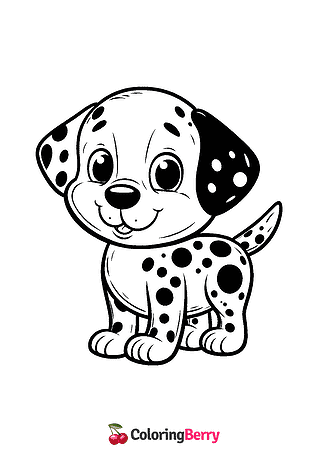 Dalmatian Coloring Page