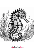 Detailed Seahorse