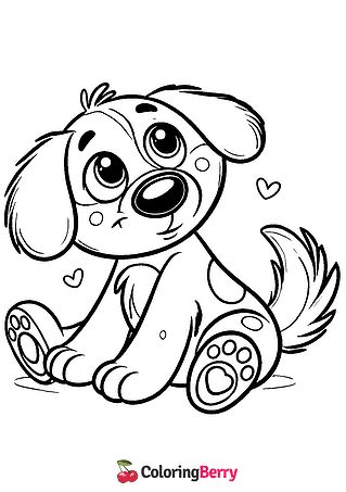 Disney Dog Coloring Page