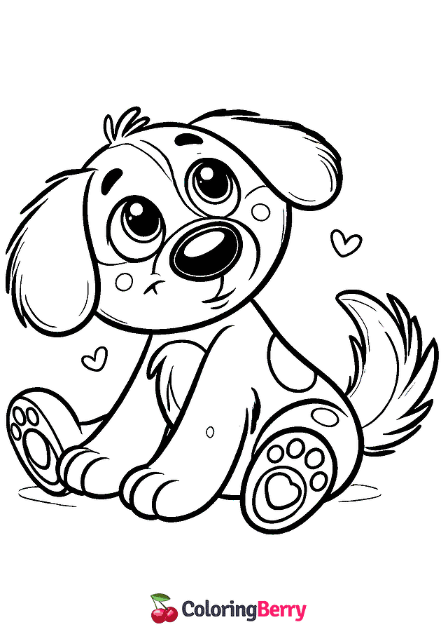 Disney Dog Coloring Page