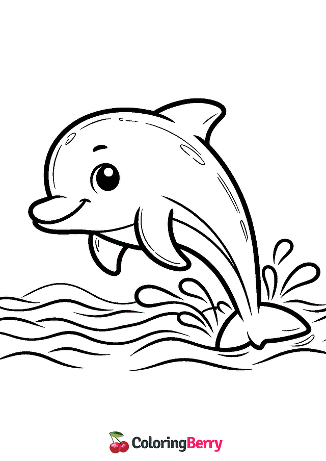 Dolphin Coloring Page