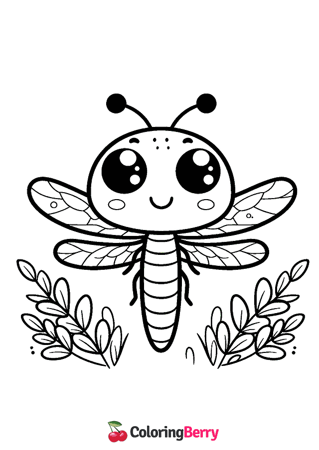 Dragonfly Coloring Page