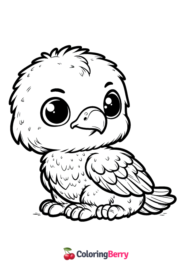 Eagle Cub Coloring Page