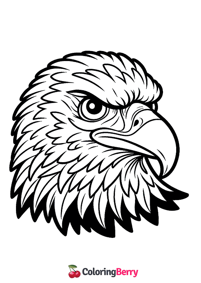 Eagle Head Coloring Page