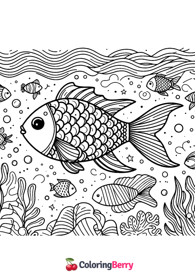 Fish Coloring Page